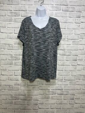 Spaulding Speed Dri Marble Athletic Plus Size Top 2X